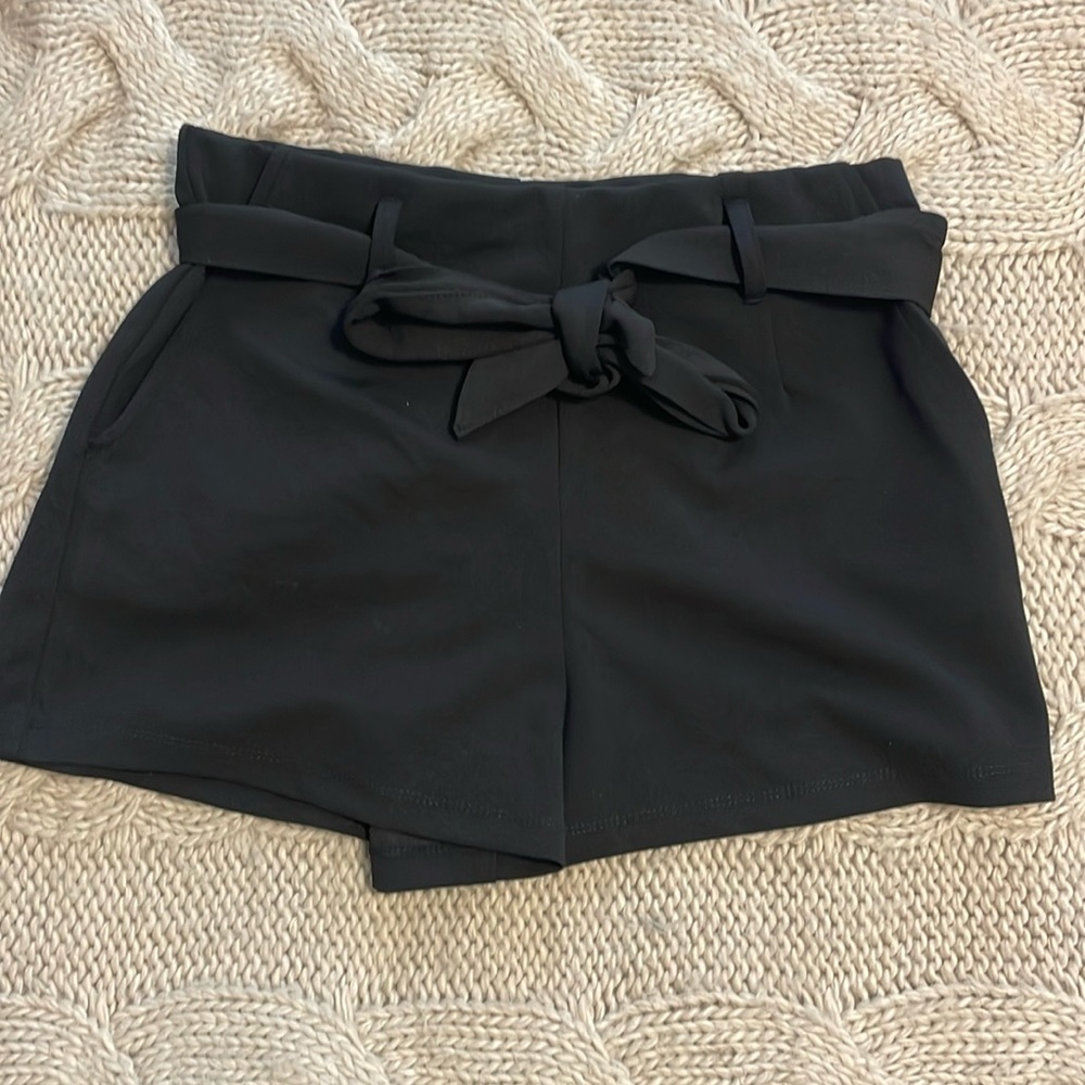 Dress pants material shorts